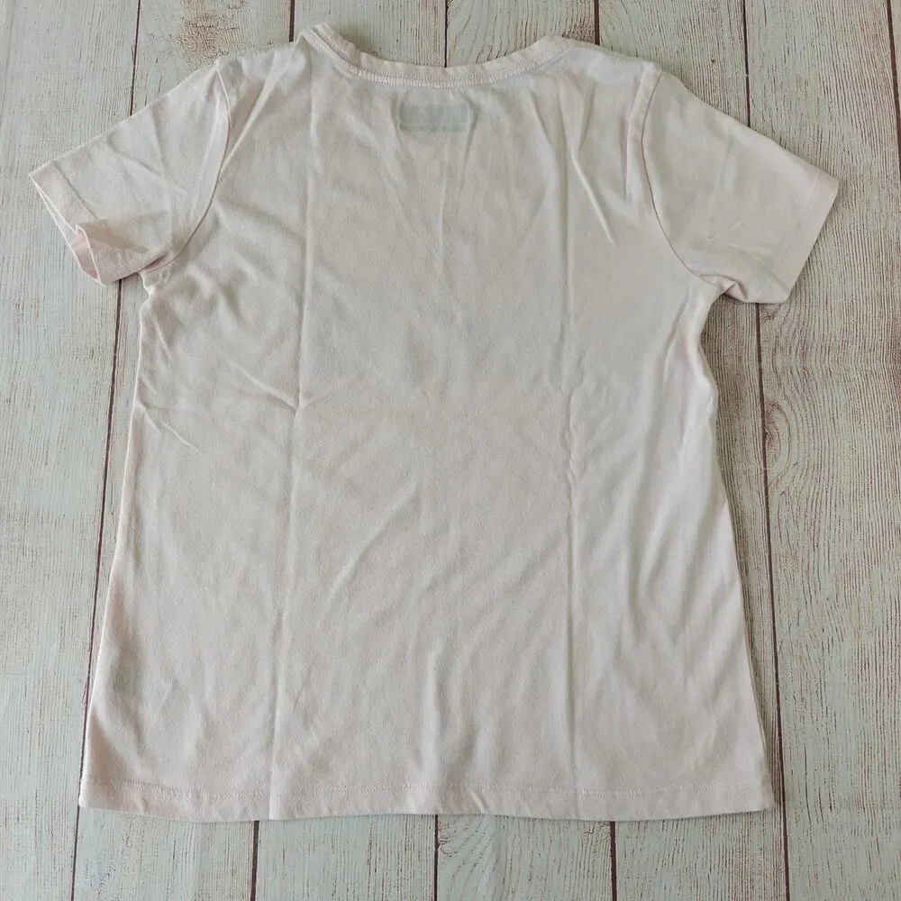 Eddie Bauer pink graphic tee & capri legging set sz L (14/16)